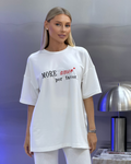 White t-shirt Amore