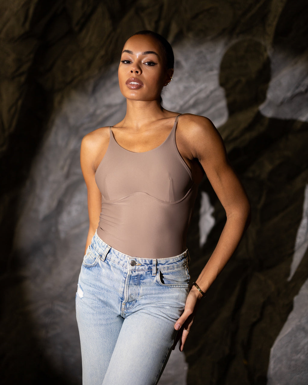 Mocha bodysuit