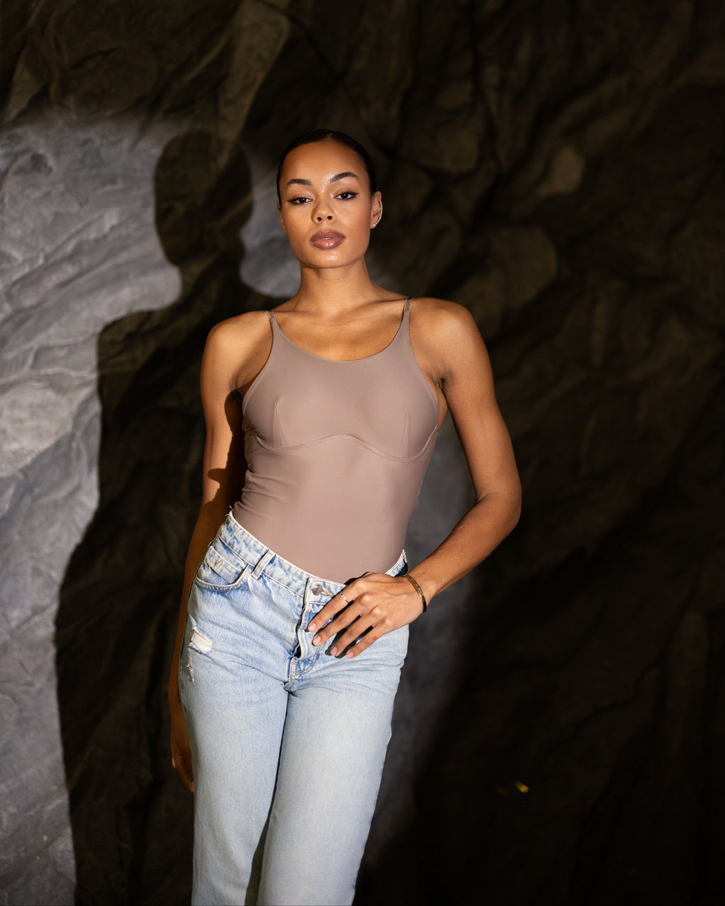 Mocha bodysuit