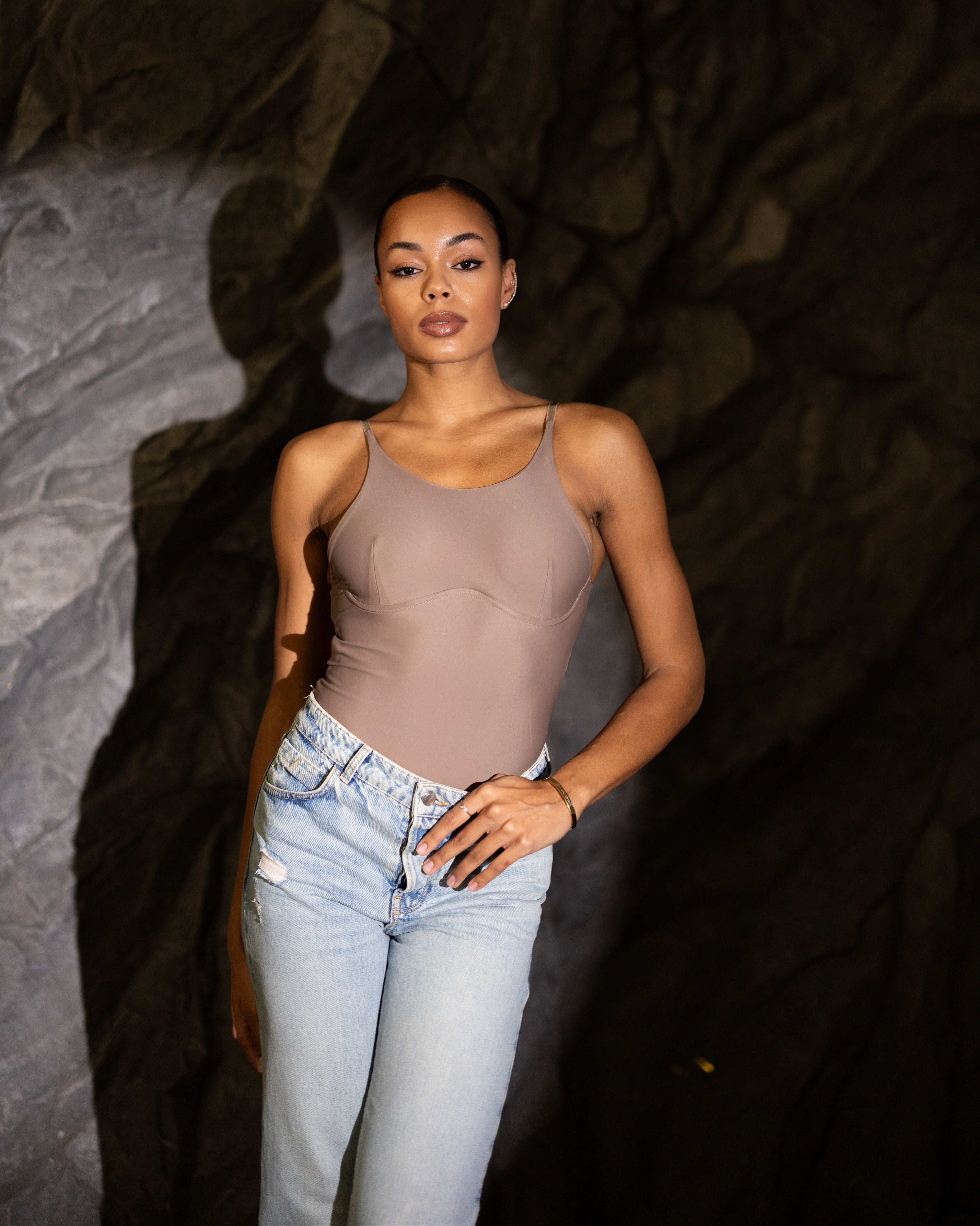 Mocha bodysuit